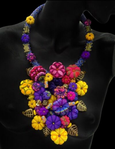 Textile necklace